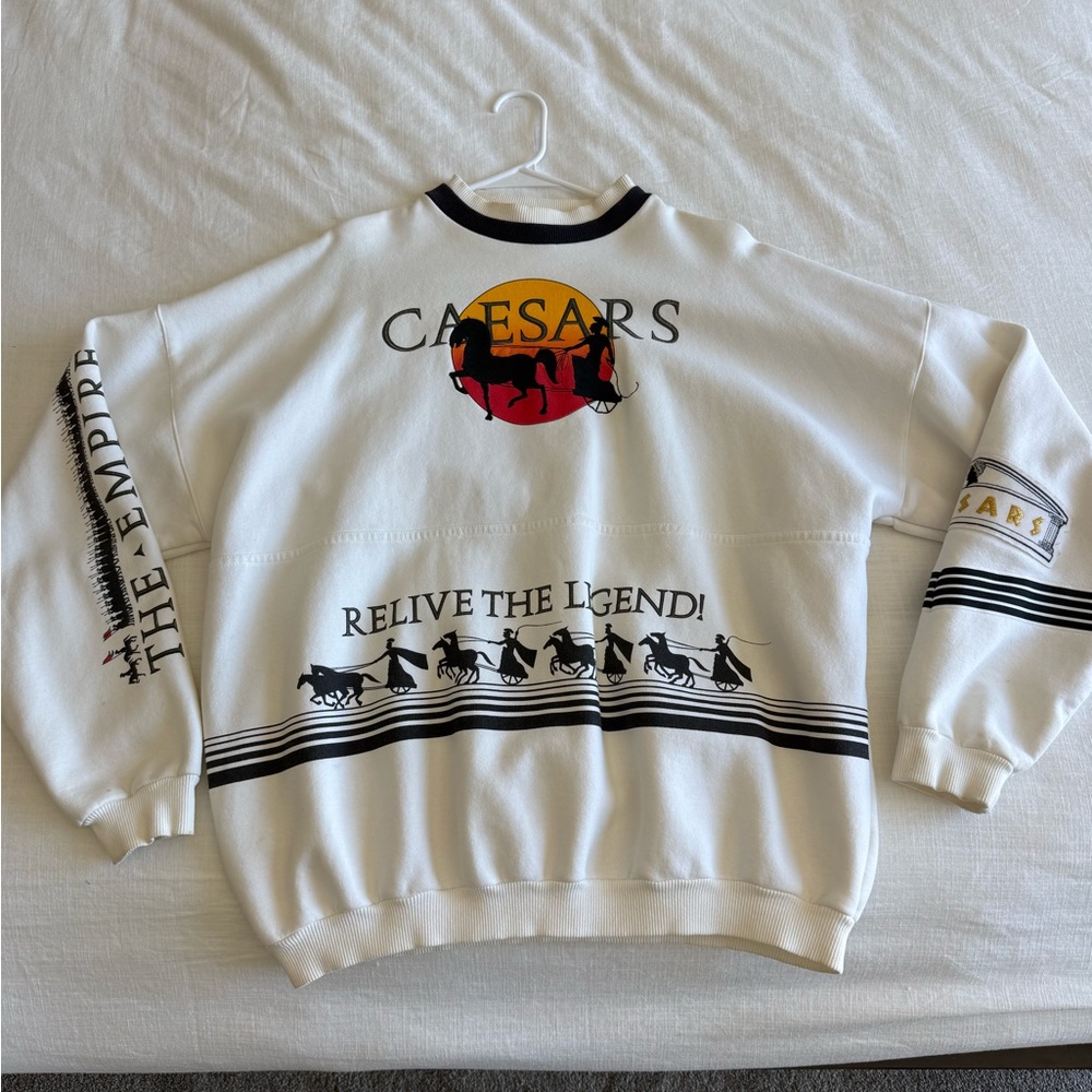 White Graphic Men's Sweater